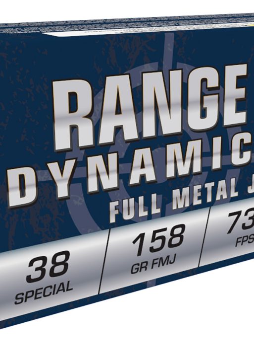 Fiocchi 38G Range Dynamics  38Special 158gr Full Metal Jacket 50 Per Box/20 Case