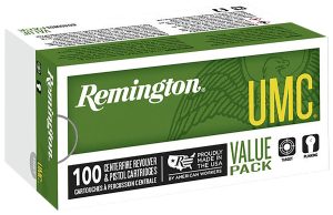 Remington Ammunition R23970 UMC Value Pack 357Mag 125gr Semi Jacketed Hollow Point 100 Per Box/6 Case
