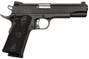 Rock Island 51431 Rock Standard FS 45 ACP Caliber with 5" Barrel, 8+1 Capacity, Overall Black Parkerized Finish Steel, Beavertail Frame, Serrated Slide & Black Rubber Grip