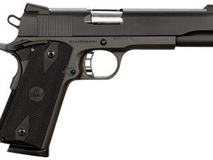 Rock Island 51431 Rock Standard FS 45 ACP Caliber with 5" Barrel, 8+1 Capacity, Overall Black Parkerized Finish Steel, Beavertail Frame, Serrated Slide & Black Rubber Grip