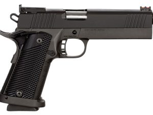 Rock Island 51738 Pro Ultra Match HC 40 S&W Caliber with 5" Barrel, 16+1 Capacity, Overall Black Parkerized Finish Steel, Beavertail Frame, Serrated Slide & Black G10 Grip