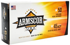 Armscor FAC4512N USA  45ACP 230gr Full Metal Jacket 50 Per Box/20 Case
