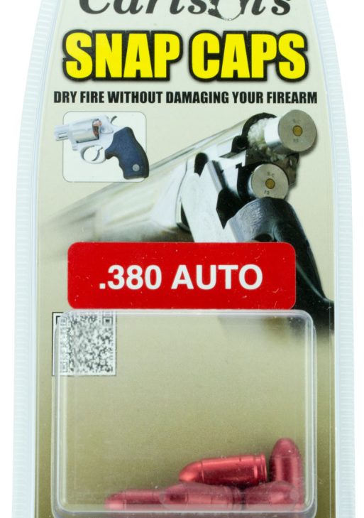 Carlson's Choke Tubes 00063 Snap Cap Pistol 380ACP 5Pack