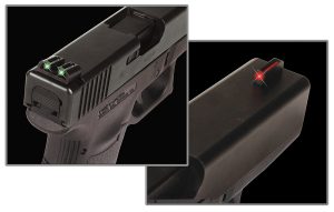 TruGlo TG131G1 Fiber-Optic  Red/Fiber Optic Front Sight-Green/Fiber Optic Rear Sight Glock 17/17L/19