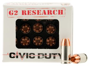 G2 Research G00621 Civic Duty  380ACP 64gr Copper Expansion Projectile 20 Per Box/25 Case