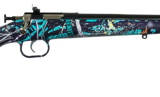 Crickett KSA2172 Youth  22 LR 1rd 16.12" Blued Barrel & Receiver, Fixed Front/Adjustable Rear Peep Sights, Muddy Girl Serenity Synthetic Stock w/11.5" LOP, Rebounding Firing Pin Safety