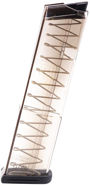 ETS Group GLK4312 Pistol Mags  12rd 9mm Luger Compatible w/ Glock 43 Clear Polymer