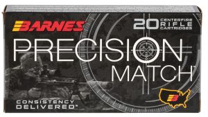 Barnes Bullets 30742 Precision Match  260Rem 140gr Open Tip Match Boat Tail 20 Per Box/10 Case
