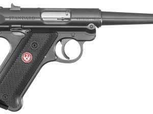 Ruger 40104 Mark IV  22 LR 10+1 4.75" Satin Stainless Tapered Barrel, Blued Steel Slide & Aluminum Frame, Checkered Synthetic Grip