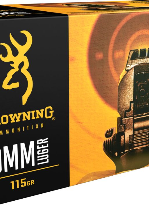 Browning Ammo B191800094 FMJ Value Pack 9mmLuger 115gr Full Metal Jacket 100 Per Box/5 Case