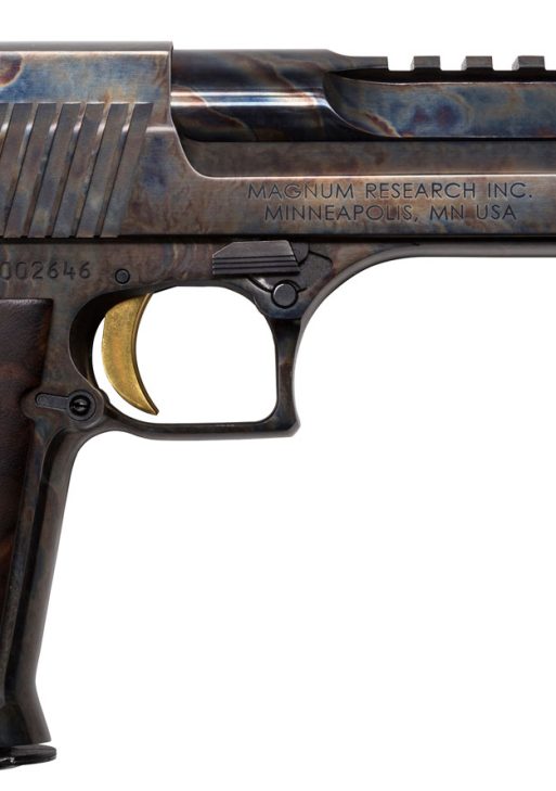 Magnum Research DE44CH Desert Eagle Mark XIX 44 Rem Mag 6" 8+1 Color Case Hardened Carbon Steel with Clear Cerakote Frame & Slide Walnut with Engraved Desert Eagle Logo Grip