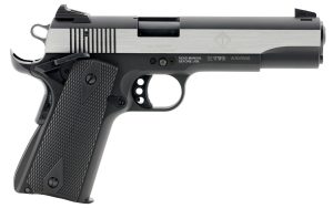 GSG GSG2210M1911S M1911  22 LR 5" 10+1 Black Hardcoat Anodized Stainless Steel Polished Slide Black Polymer Grip