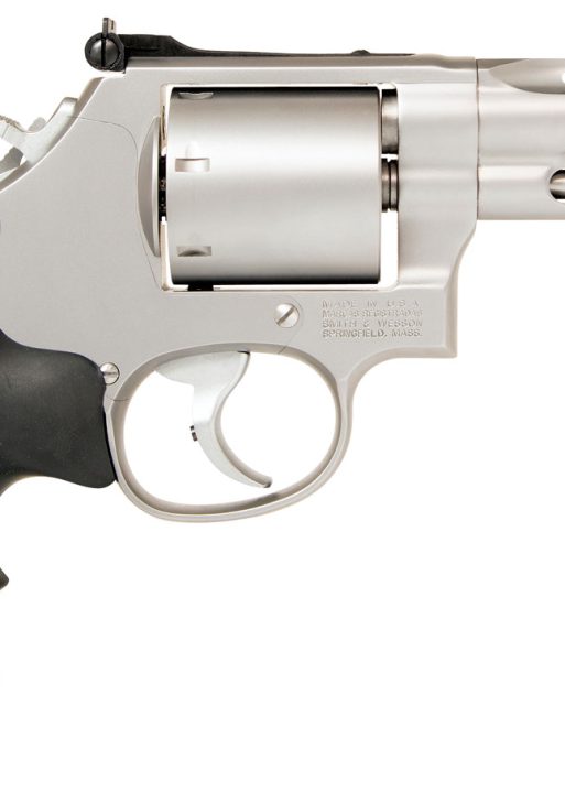 Smith & Wesson 11759 Model 686 Performance Center  357 Mag or 38 S&W Spl +P Stainless Steel 4" Vent Rib Barrel , 6rd Unfluted Cylinder & L-Frame ,  Chromed Custom Teardrop Hammer & Trigger With Stop