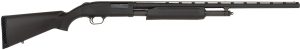 Mossberg 56436 500 All Purpose Full Size 20 Gauge Pump 3" 5+1 26" Matte Blued Vent Rib Barrel, Matte Blued Integral Scope Mount Steel Receiver, Fixed Black Synthetic Stock, Right Hand, Accu-Set Chokes