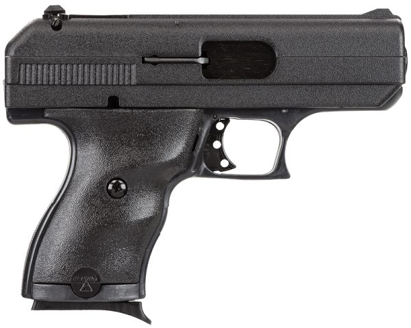 Hi-Point 9NYLOC C9  9mm Luger 8+1 3.50" Black Steel Barrel, Black Powder Coated Serrated Slide, Frame & Polymer Grips, Nylon Holster