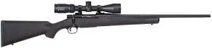 Mossberg 28001 Patriot  6.5 Creedmoor Caliber with 5+1 Capacity, 22" Fluted Barrel, Matte Blued Metal Finish & Black Synthetic Stock Right Hand (Full Size) Includes Vortex Crossfire II 3-9x40mm Scope