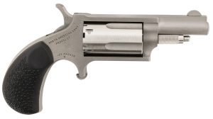 North American Arms 22MGRCHSS Mini-Revolver Carry Combo Sports South Exclusive 22 WMR 5 Shot 1.63" Stainless Steel Barrel, Frame & Cylinder, Black Rubber Grip, Exposed Hammer, Side Carry Holster