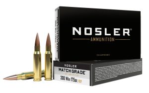 Nosler 60132 Match Grade RDF 308Win 175gr RDF Hollow Point Boat Tail 20 Per Box/10 Case