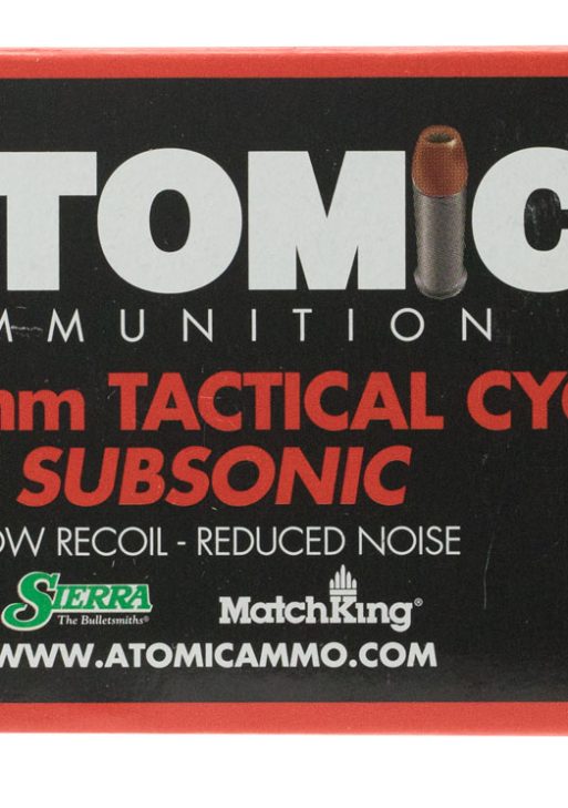 Atomic Ammunition 00474 Rifle Subsonic 7.62x39mm 220gr Hollow Point Boat Tail 50 Per Box/10 Case