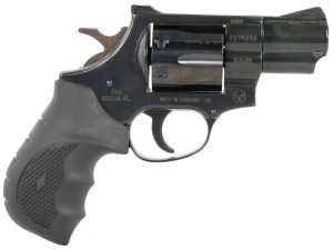 Weihrauch Guns 770125 Windicator  38 Special 6rd 2" Blued Steel Barrel & Cylinder, Compact Blued  Steel Frame w/Exposed Hammer, Ramp Front/Fixed Rear Sights, Finger Grooved Black Rubber Grip
