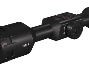 ATN TIWST4387A Thor 4 384 Thermal Rifle Scope Black Anodized 7-28x Multi Reticle 384x288 Resolution Features Rangefinder