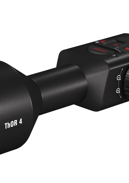 ATN TIWST4387A Thor 4 384 Thermal Rifle Scope Black Anodized 7-28x Multi Reticle 384x288 Resolution Features Rangefinder