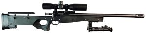 Crickett KSA2159 CPR Complete Package 22 LR Caliber with 1rd Capacity, 16.12" Bull Barrel, Blued Metal Finish & Fixed Adjustable Cheek Piece Black Stock Right Hand (Youth) Includes Scope & Bipod