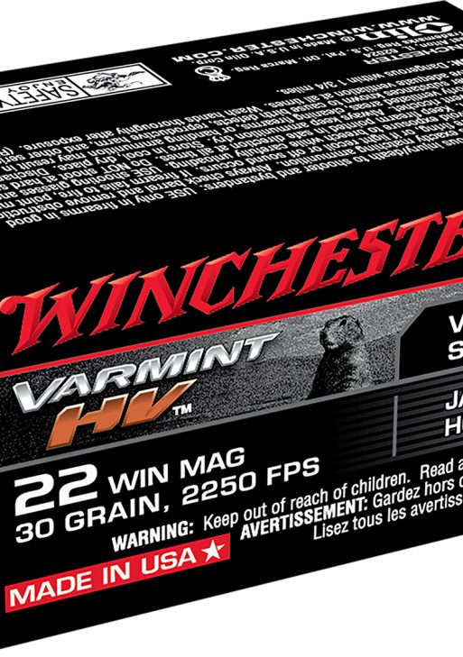 Winchester Ammo S22M2 Varmint HV  22WMR 30gr Jacketed Hollow Point 50 Per Box/40 Case