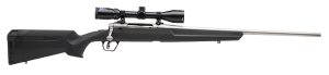 Savage Arms 57101 Axis II XP Full Size 223 Rem 4+1 22" Matte Sporter Barrel, Matte Stainless Steel Receiver Drilled & Tapped, Matte Black Fixed Synthetic Stock, Bushnell Banner 3-9x40mm, Right Hand
