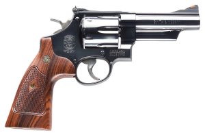 Smith & Wesson 150254 Model 29 Classic 44 Rem Mag or 44 S&W Spl Blued Carbon Steel 4" Barrel, 6rd  Cylinder & N-Frame, Checkered Square Butt Walnut Grip