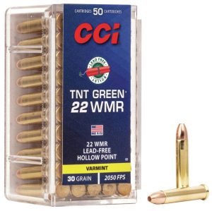 CCI 0060 TNT Green  22WMR 30gr Speer TNT Green Hollow Point 50 Per Box/40 Case