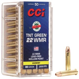 CCI 0060 TNT Green  22WMR 30gr Speer TNT Green Hollow Point 50 Per Box/40 Case