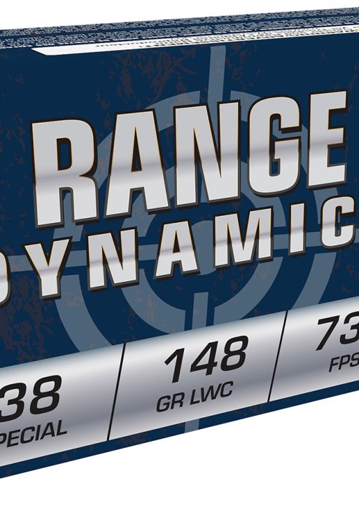 Fiocchi 38LA Range Dynamics  38Special 148gr Lead Wadcutter 50 Per Box/20 Case