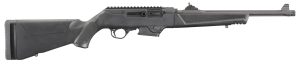 Ruger 19100 PC Carbine  9mm Luger 17+1 16.12" Threaded/Fluted Barrel, Type III Hard Coat Anodized Aluminum Alloy Receiver, Synthetic Stock, Optics Ready