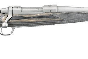 Ruger 17108 Hawkeye Compact Compact 243 Win 4+1 16.50" Matte Stainless Steel Barrel, Integral Scope Mounts Stainless Steel Receiver, Black Fixed Laminate Stock