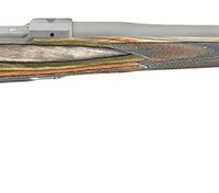 Ruger 17122 Hawkeye Predator Full Size 223 Rem 5+1 22" Matte Stainless Steel Barrel, Integral Scope Mounts Stainless Steel Receiver, Green Mountain Fixed Laminate Stock