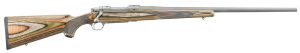 Ruger 17121 Hawkeye Predator Full Size 22-250 Rem 4+1 24" Matte Stainless Steel Barrel, Integral Scope Mounts Stainless Steel Receiver, Green Mountain Fixed Laminate Stock