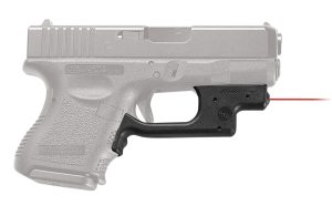 Crimson Trace 0123401 Laserguard  Compatible w/Glock Compact & Sumcompact, Red Laser Black Polymer