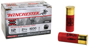 Winchester Ammo X12RS15VP Super X  12Gauge 2.75" 1oz Rifled Slug Shot 15 Per Box/10 Case
