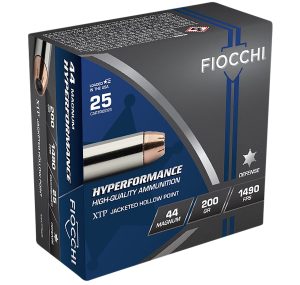 Fiocchi 44XTPB25 Hyperformance  44RemMag 200gr Hornady XTP Hollow Point 25 Per Box/20 Case