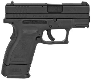 Springfield Armory XD9801 XD *CA Compliant Sub-Compact 9mm Luger 10+1, 3" Black Melonite Steel Barrel & Serrated Slide, Black Polymer Frame w/Picatinny Rail, Black Polymer Grip