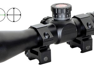 Truglo TG8504BT Tru-Brite Xtreme Compact Tactical 4x 32mm Obj 20.79 ft @ 100yds FOV 1" Tube Black Finish Mil-Dot