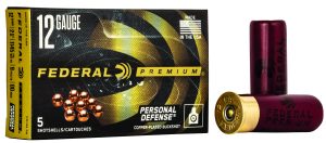 Federal PD13200 Premium Personal Defense 12Gauge 2.75" 9Pellets 00BuckShot 5 Per Box/50 Case