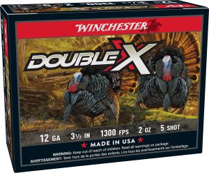 Winchester Ammo STH12355 Double X High Velocity Turkey 12Gauge 3.50" 2oz 5Shot 10 Per Box/10 Case