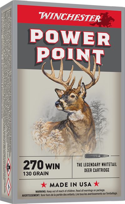 Winchester Ammo X2705 Power-Point  270Win 130gr 20 Per Box/10 Case