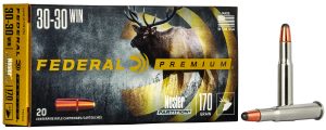 Federal P3030D Premium  30-30Win 170gr Nosler Partition 20 Per Box/10 Case