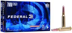 Federal 7A Power-Shok  7mmMauser 175gr Jacketed Soft Point 20 Per Box/10 Case