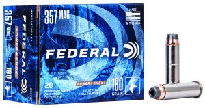 Federal C357G Power-Shok Handgun 357Mag 180gr Jacketed Hollow Point 20 Per Box/25 Case