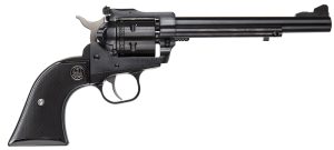 Ruger 0622 Single-Six Convertible 22 LR/22 WMR 6rd 6.50" Blued Alloy Steel Barrel, Cylinder & Frame, Black Checkered Rubber Grip, Transfer Bar Safety, Exposed Hammer