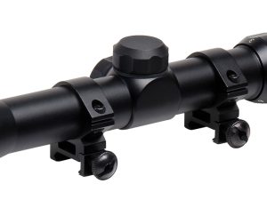 TruGlo TG-853932B Trushot  Black Anodized 3-9x32mm 1" Tube Duplex Reticle w/Rings 3/8" Dovetail